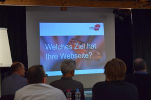 Ziele setzen für die Webseite. Einfach formuliert und schwierig zu erarbeiten.